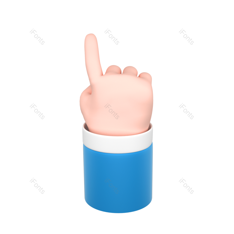 立体图片,素材元素,手势PNG,点击免抠素材